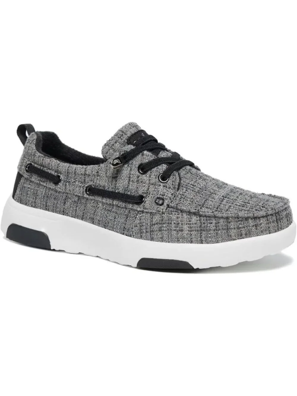Women's Black Grey Comfortable Orthopedic Walking Arch Support Loafers Shoes